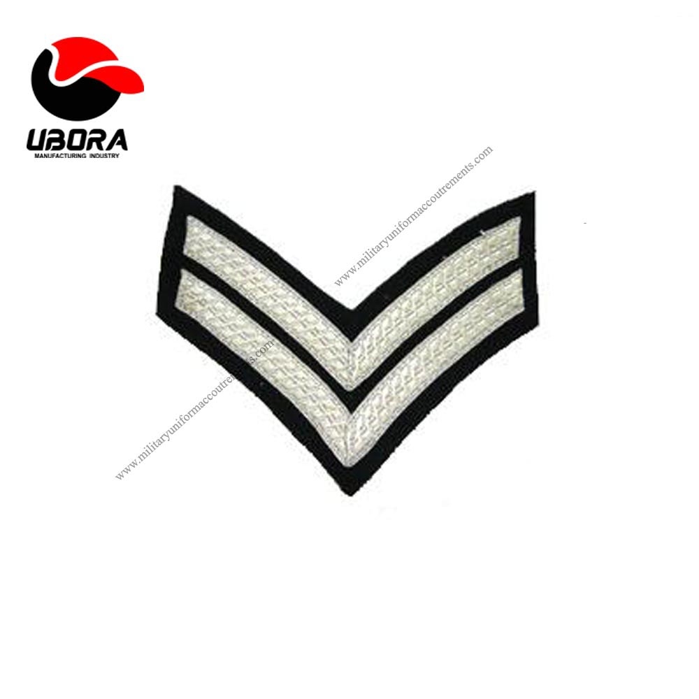 Chevron Silver on Black No1 quality our prize best manufacturer  military clothing accessories